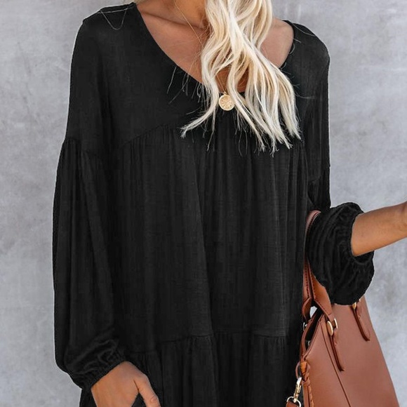 Tiered Tunic Dress - Picture 1 of 5